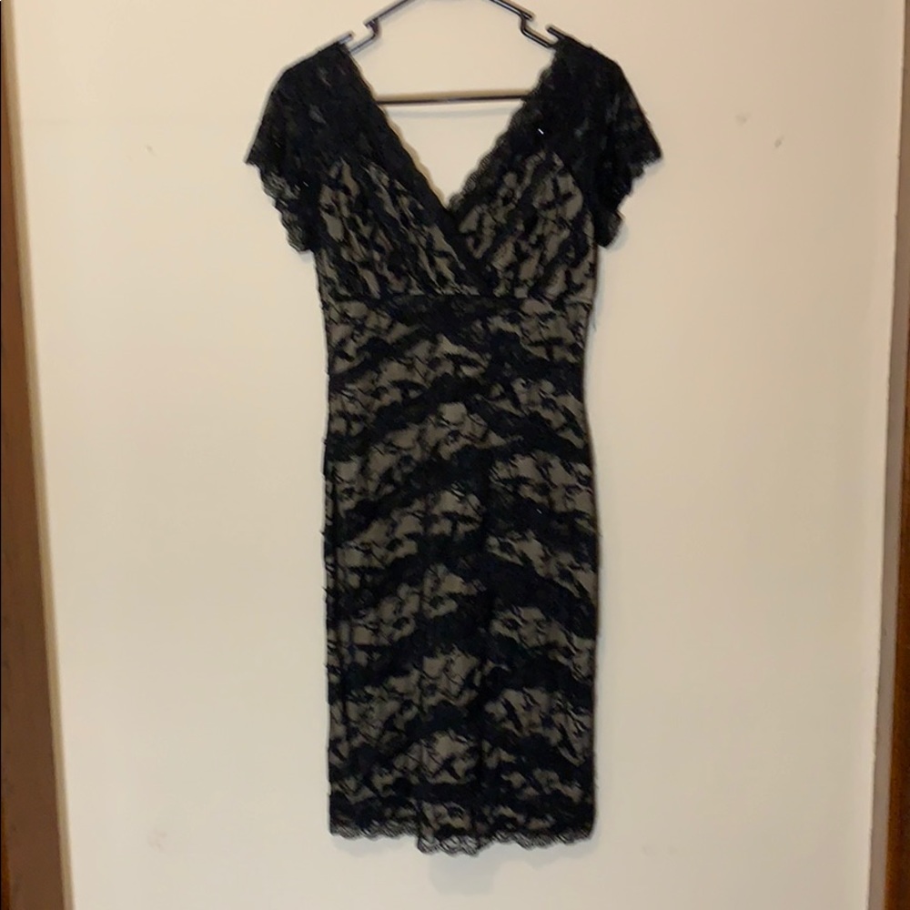 Marina lace and sequin bandage dress, 6